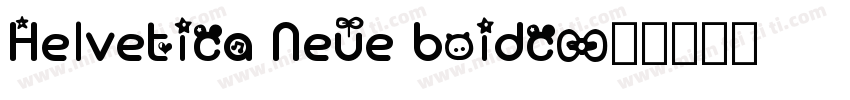 Helvetica Neue boidc字体转换